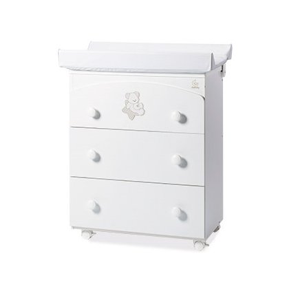 prebaľovací pult s vaničkou Sweet Stars ružová(3v1) nunobaby.sk