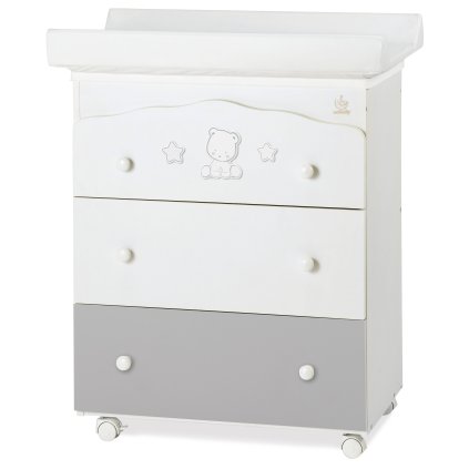 prebaľovací pult s vaničkou Pop Star šedá (3v1) nunobaby.sk