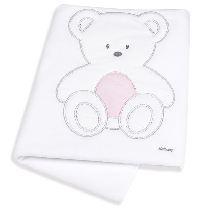 detská fleecová deka do postieľky Peluche ružová 110x150cm nunobaby.sk