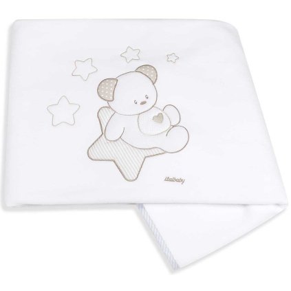 fleecová deka do postieľky Sweet Stars modrá 110x150cm nunobaby.sk