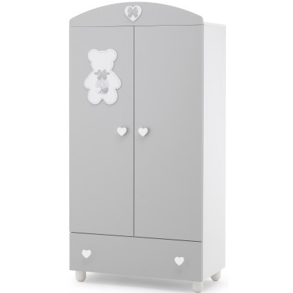 detská šatníková skriňa Fiocco šedá nunobaby.sk
