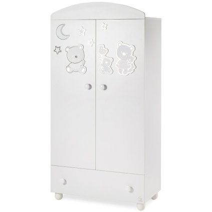 detská šatníková skriňa Happy Family biela nunobaby.sk