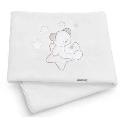 bavlnená deka do postieľky Sweet Stars ružová 110x150cm nunobaby.sk