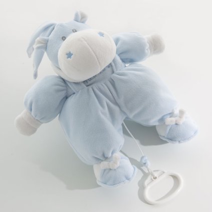 Nanán hrací hroch na kočík Bombo modrý nunobaby.sk