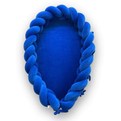 detský plyšové pletené hniezdo (2v1) - modrá nunobaby.sk