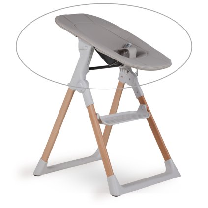 nadstavec na detskú jedálenská stoličku Viola (2v1) - lehátko - šedá nunobaby.sk
