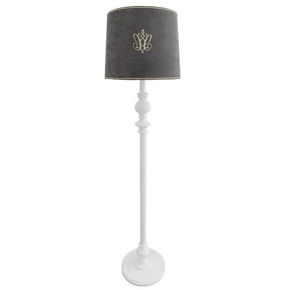 stojacia lampa s ozdobnou nohou antracit nunobaby.sk