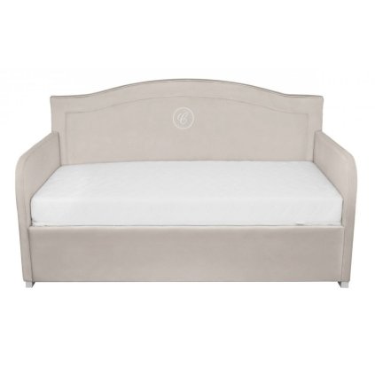 detská čalúnená posteľ béžová 160x80cm nunobaby.sk