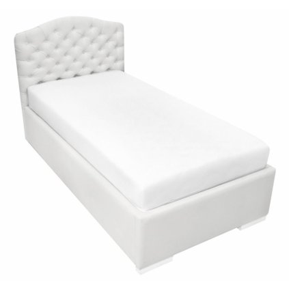 detská čalúnená posteľ Chesterfield slonovinová 200x90cm nunobaby.sk