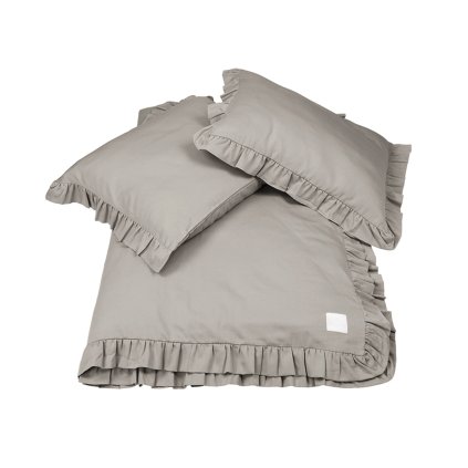 posteľné obliečky bavlnený satén šedohnedá nunobaby.sk