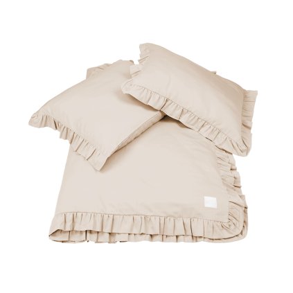 posteľná obliečka bavlnený satén béžová nunobaby.sk