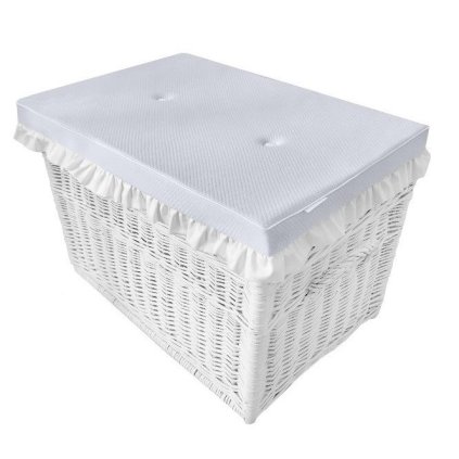 dekoračný vankúš na prútený box šedý nunobaby.sk