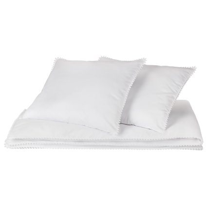 posteľná obliečka 140x200 bavlnený satén biela nunobaby.sk