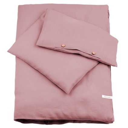 detské obliečky 100% ľan 100x135cm staroružové nunobaby.sk