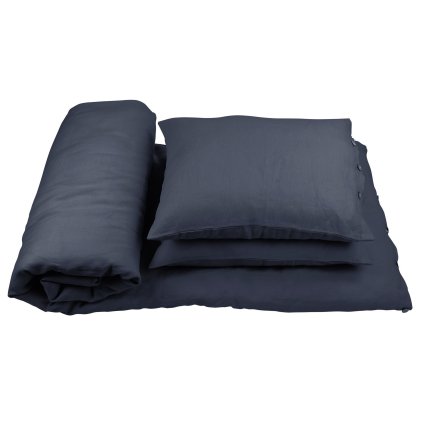 posteľná obliečka 100% ľan antracit 140x200cm nunobaby.sk