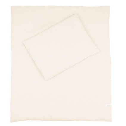 detská obliečka do postieľky 100% ľan vanilka nunobaby.sk