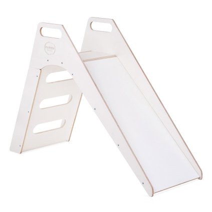 eng pl PLUSH NEST wooden slide for children white Wooden Play 404 1