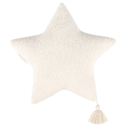 Cotton & Sweets Boho dekoračný vankúš hviezda vanilka nunobaby.sk