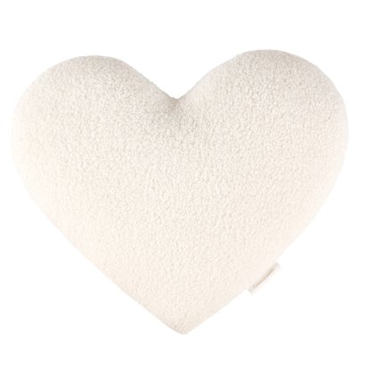 Cotton & Sweets Boho dekoračný vankúš srdce vanilka nunobaby.sk
