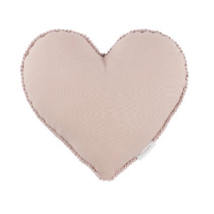 Cotton & Sweets Boho Bubble dekoračný vankúš srdce ružové nunobaby.sk