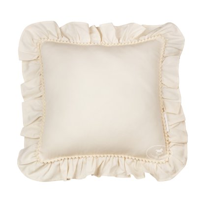 Boho dekoračný vankúš s volánom vanilka 3 nunobaby.sk