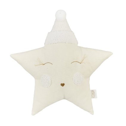 Boho dekoračný vankúš hviezdička vanilka nunobaby.sk