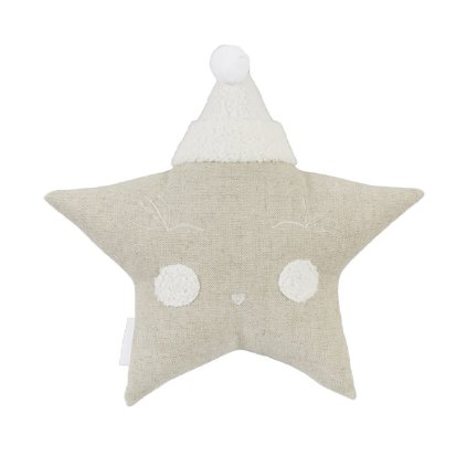 Boho dekoračný vankúš hviezdička natural 3 nunobaby.sk