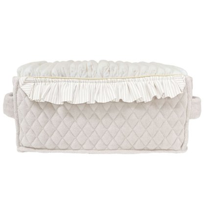 Caramella Golden Sand prešívaný box na plienky béžový nunobaby.sk