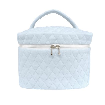 Caramella Baby Blue prešívaný kozmetický kufrík modrý nunobaby.sk