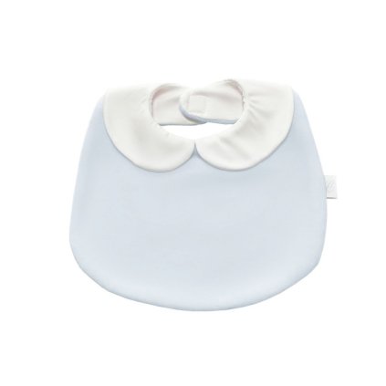 Caramella Baby Pink podbradník s golierom modrý 2 nunobaby.sk