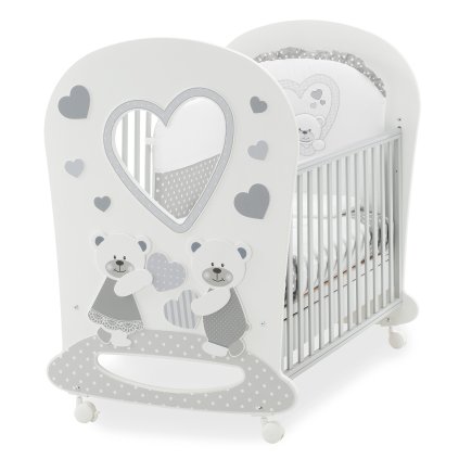 detská postieľka Dolci Coccole Obló bielo- šedá nunobaby.sk
