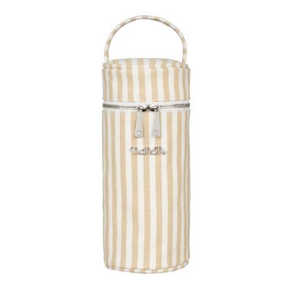 feeding bottle holder in beige canvas 18393 9099
