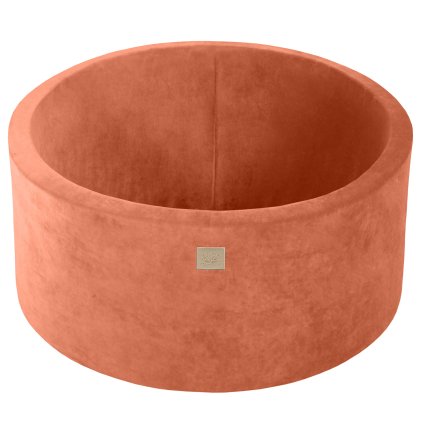 MeowBaby® Velvet detský suchý bazén 90x40cm - Marsala Red