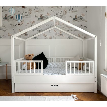 Montesori postieľka biela