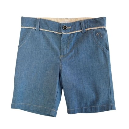 Nanán riflové bermudy – bledo modré, elegantné a pohodlné