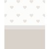 Nanán tapeta so srdiečkami a mašľou béžová nunobaby.sk
