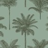 Tapeta Palm trees grayish green
