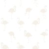 Tapeta Flamingos silver and white