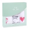 7224G 2 muslin musy square love bird
