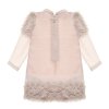 Nanán pletené detské šaty s kožušinkou ružové nunobaby.sk