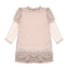 Nanán pletené detské šaty s kožušinkou ružové nunobaby.sk