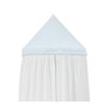 baldachýn závesný nad detskú postieľku s modrou mašľou nunobaby.sk