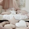 Cotton & Sweets Boho Bubble dekoračný vankúš srdce biele 4 nunobaby.sk