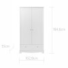 eng pl Royal timeless white 2 door wardrobe 799 6