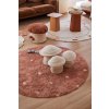 washable rug round dot chestnut lorena canals 2