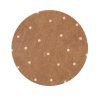 dywan do prania round dot chestnut 140cm