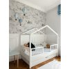 Detská posteľ Dream v tvare domčeka so zábranami 160x80cm - biela_nunobaby_7