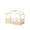 eng pl Dream nest pine house bed 80x160 along with two safety rails and a drawer 1090 3