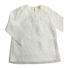 Nanán elegatné tričko s čipkou biele