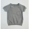 Baby´s only Bio bavlnené tričko šedé pletené